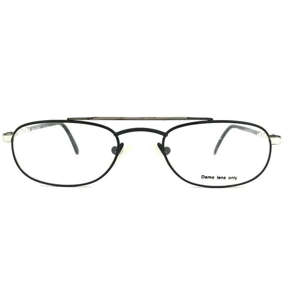 Vintage Harley Davidson Eyeglasses Frames 37 MBLK Matte Black Silver 51-20-140